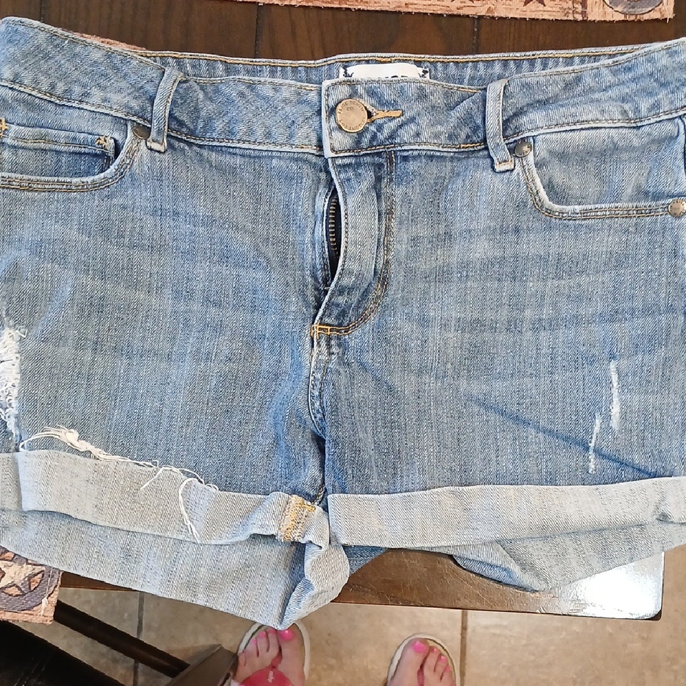 🧡Paige Gently Worn, Size 27, Paige Women's Blue Denim Shorts - Picture 8 of 8